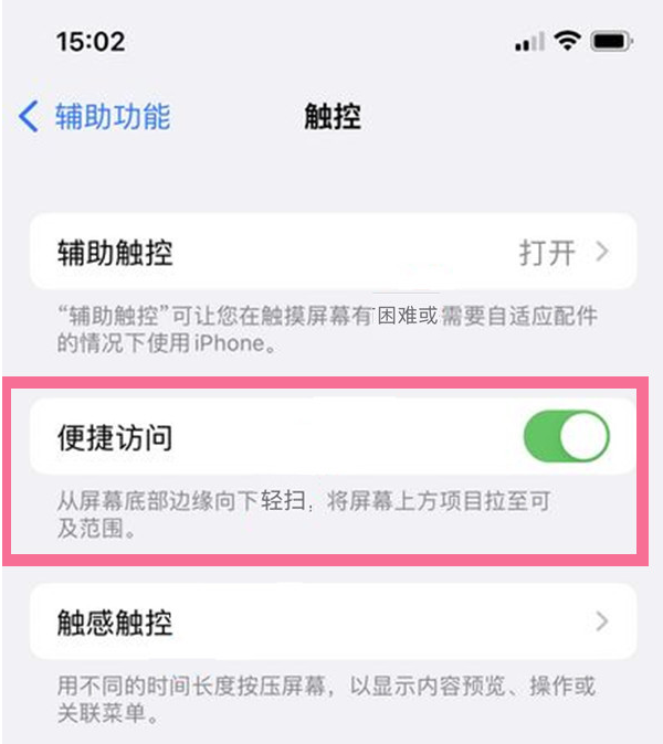 志丹苹果13维修分享iPhone 13单手模式开启方法 