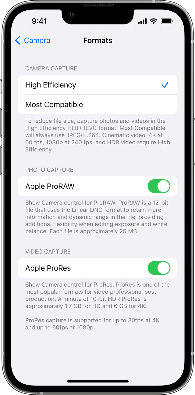 志丹苹果13维修分享如何在 iPhone 13 Pro 机型中拍摄和管理 ProRes 视频 